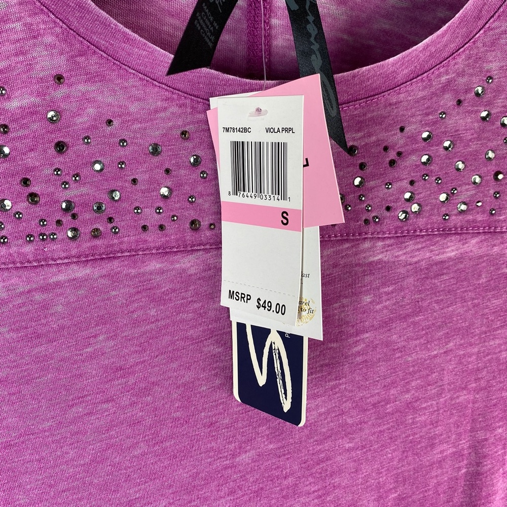(NWT) Seven7 Long Sleeve Burnout Top - Picture 3 of 5